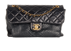 Urban Mix Flap, Calfskin/Python, Black, 21319011, DB/B/E, 3*